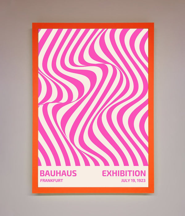 Bauhaus Pink Expedition Framed Wall Art - Hi Society