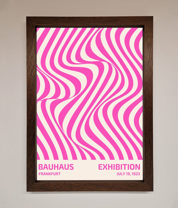 Bauhaus Pink Expedition Framed Wall Art - Hi Society