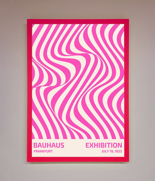 Bauhaus Pink Expedition Framed Wall Art - Hi Society