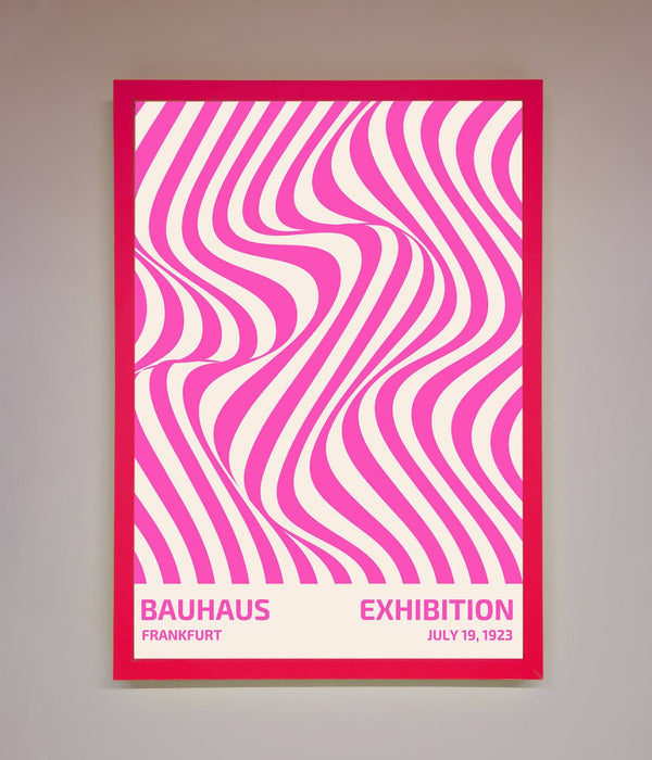 Bauhaus Pink Expedition Framed Wall Art - Hi Society