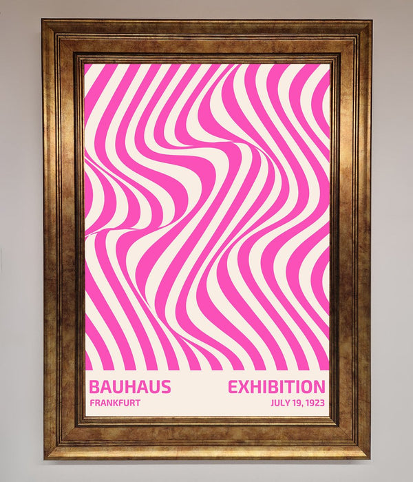 Bauhaus Pink Expedition Framed Wall Art - Hi Society
