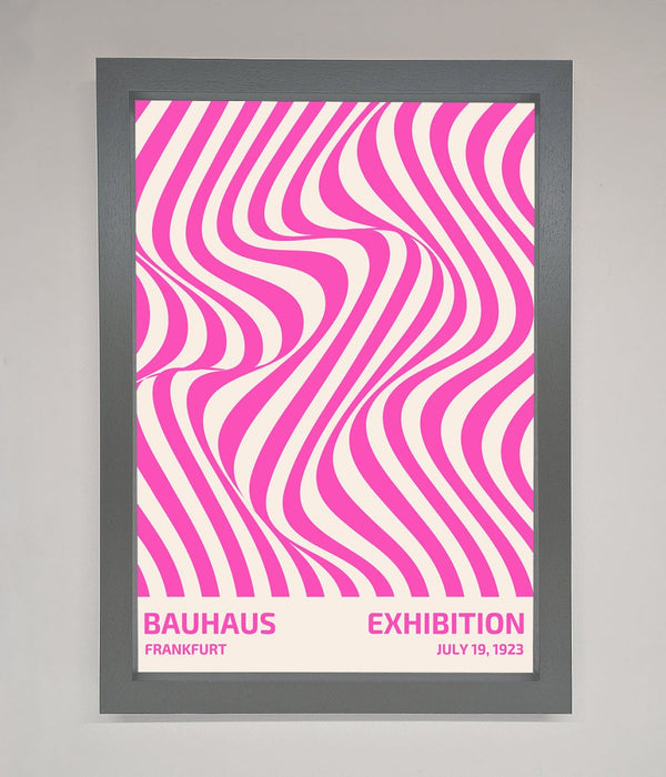 Bauhaus Pink Expedition Framed Wall Art - Hi Society
