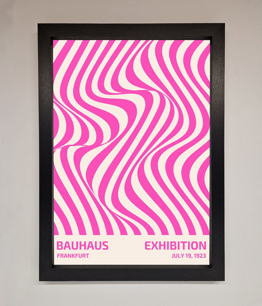 Bauhaus Pink Expedition Framed Wall Art - Hi Society