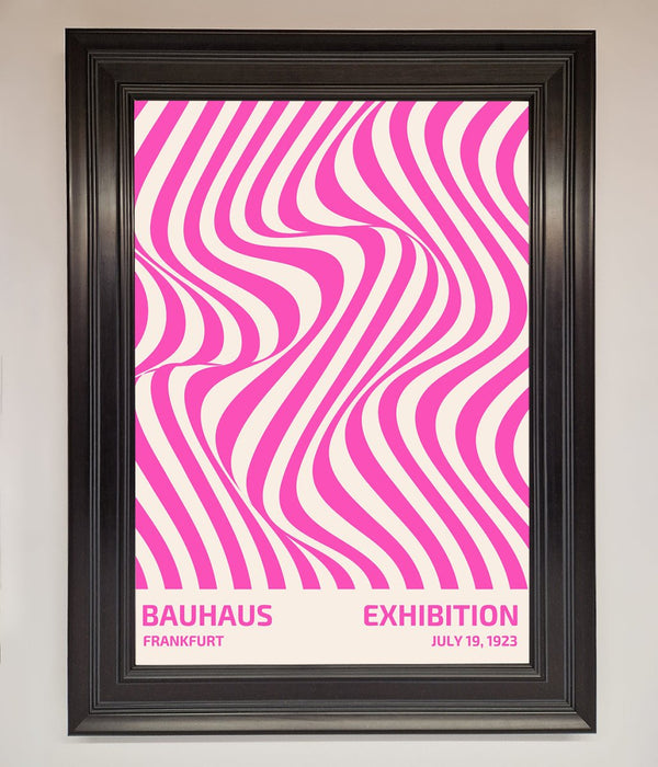Bauhaus Pink Expedition Framed Wall Art - Hi Society