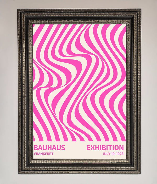 Bauhaus Pink Expedition Framed Wall Art - Hi Society