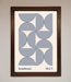 Bauhaus Print 1923 Navy Abstract Framed Poster - Hi Society