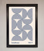 Bauhaus Print 1923 Navy Abstract Framed Poster - Hi Society