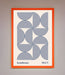 Bauhaus Print 1923 Navy Abstract Framed Poster - Hi Society