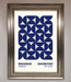 Bauhaus Print July 1923 Navy Blue Abstract Framed Wall Art - Hi Society
