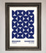 Bauhaus Print July 1923 Navy Blue Abstract Framed Wall Art - Hi Society