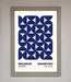 Bauhaus Print July 1923 Navy Blue Abstract Framed Wall Art - Hi Society
