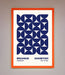 Bauhaus Print July 1923 Navy Blue Abstract Framed Wall Art - Hi Society