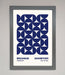 Bauhaus Print July 1923 Navy Blue Abstract Framed Wall Art - Hi Society