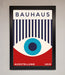Bauhaus Red And Blue Eye Framed Wall Art - Hi Society