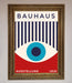 Bauhaus Red And Blue Eye Framed Wall Art - Hi Society