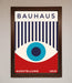 Bauhaus Red And Blue Eye Framed Wall Art - Hi Society