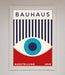 Bauhaus Red And Blue Eye Framed Wall Art - Hi Society