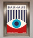 Bauhaus Red And Blue Eye Framed Wall Art - Hi Society