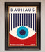 Bauhaus Red And Blue Eye Framed Wall Art - Hi Society