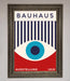 Bauhaus Red And Blue Eye Framed Wall Art - Hi Society