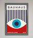 Bauhaus Red And Blue Eye Framed Wall Art - Hi Society