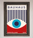 Bauhaus Red And Blue Eye Framed Wall Art - Hi Society