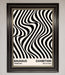 Bauhaus Wavy Black Lines Framed Poster - Hi Society