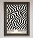 Bauhaus Wavy Black Lines Framed Poster - Hi Society