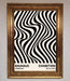 Bauhaus Wavy Black Lines Framed Poster - Hi Society