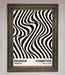 Bauhaus Wavy Black Lines Framed Poster - Hi Society