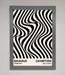 Bauhaus Wavy Black Lines Framed Poster - Hi Society