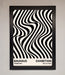 Bauhaus Wavy Black Lines Framed Poster - Hi Society