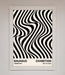 Bauhaus Wavy Black Lines Framed Poster - Hi Society