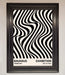 Bauhaus Wavy Black Lines Framed Poster - Hi Society