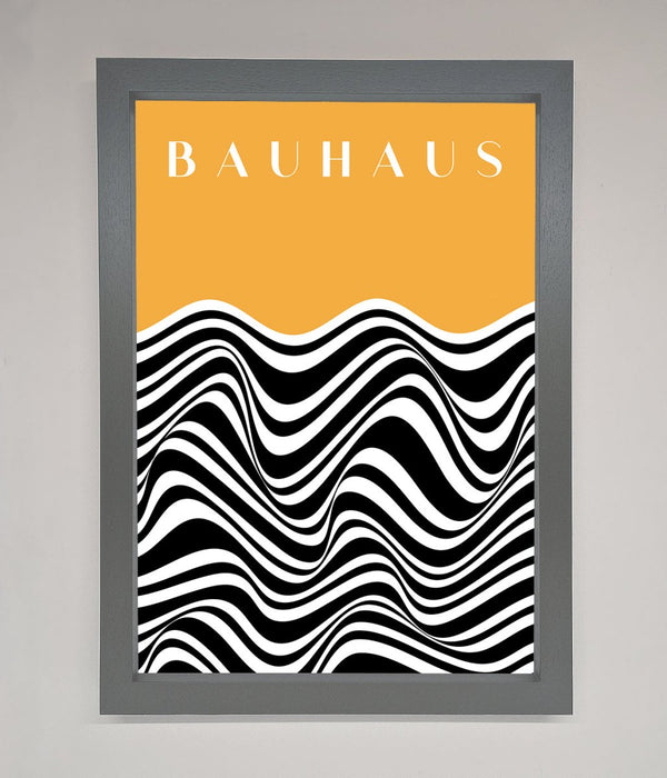 Bauhaus Yellow Framed Poster - Hi Society