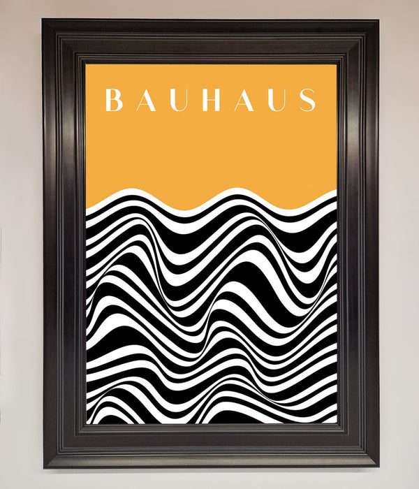 Bauhaus Yellow Framed Poster - Hi Society