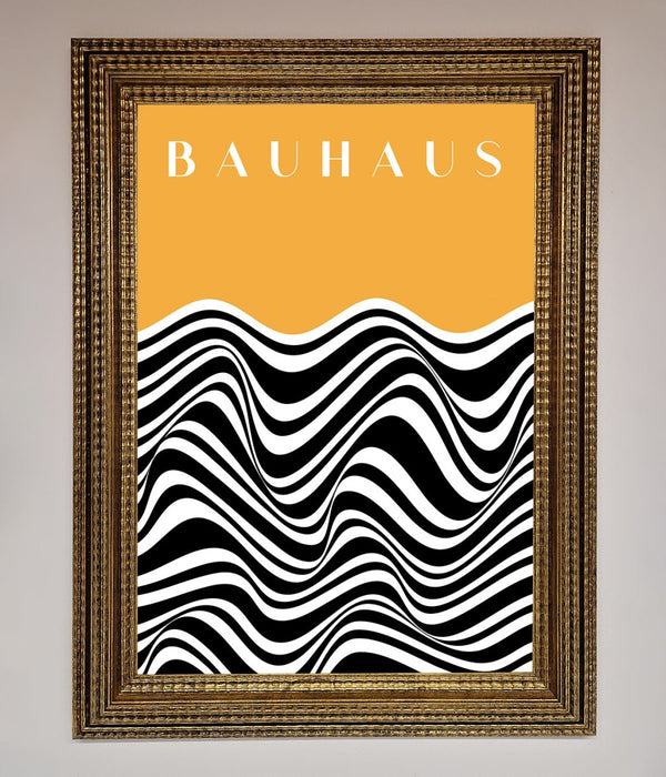 Bauhaus Yellow Framed Poster - Hi Society