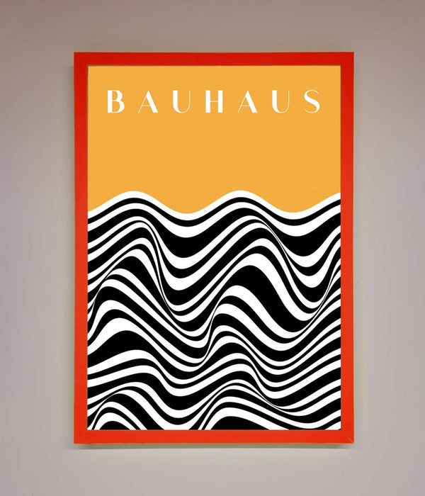 Bauhaus Yellow Framed Poster - Hi Society