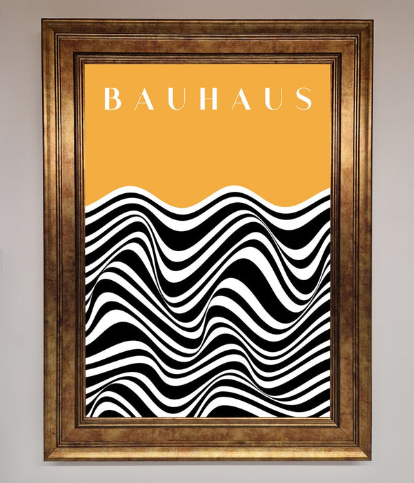 Bauhaus Yellow Framed Poster - Hi Society