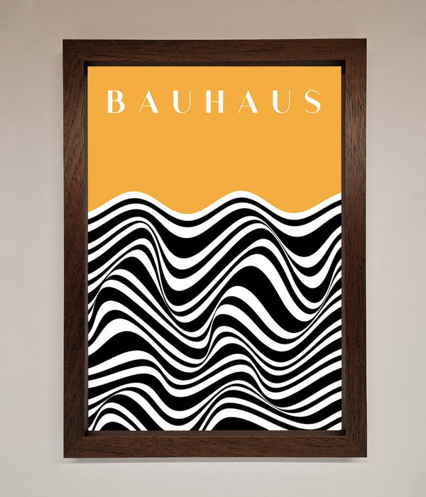 Bauhaus Yellow Framed Poster - Hi Society