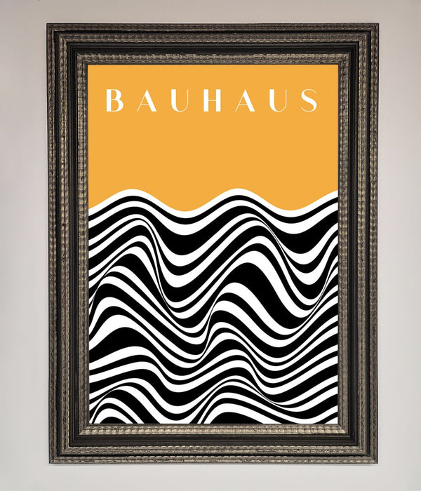 Bauhaus Yellow Framed Poster - Hi Society