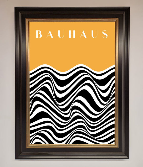 Bauhaus Yellow Framed Poster - Hi Society
