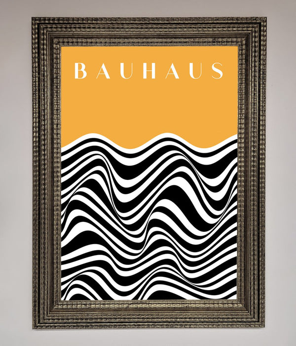 Bauhaus Yellow Framed Poster - Hi Society