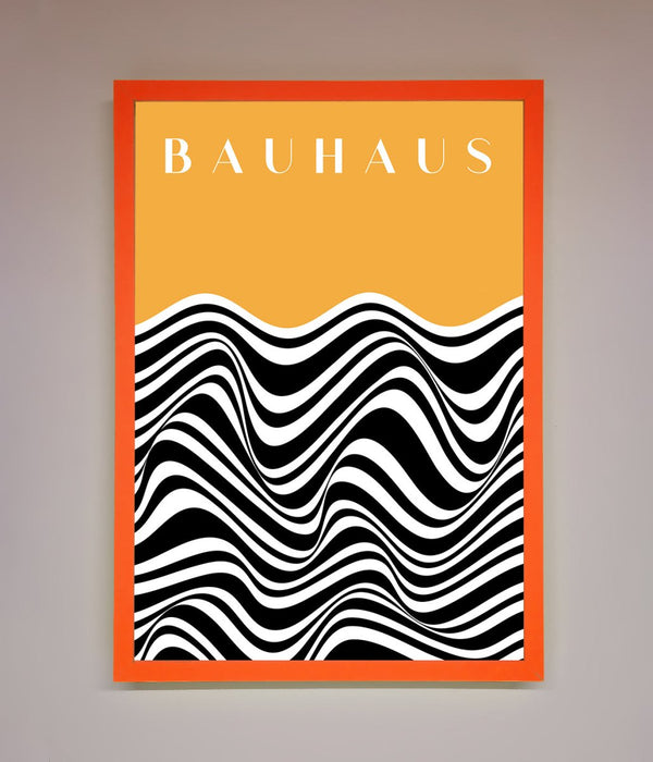 Bauhaus Yellow Framed Poster - Hi Society