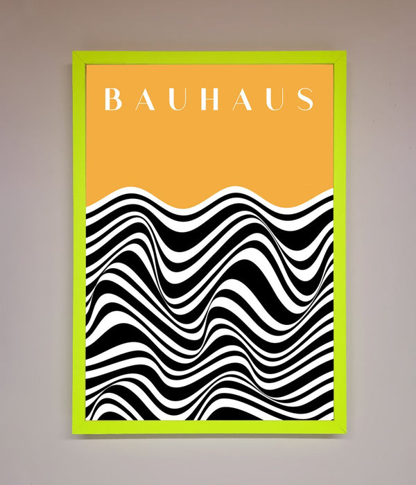 Bauhaus Yellow Framed Poster - Hi Society