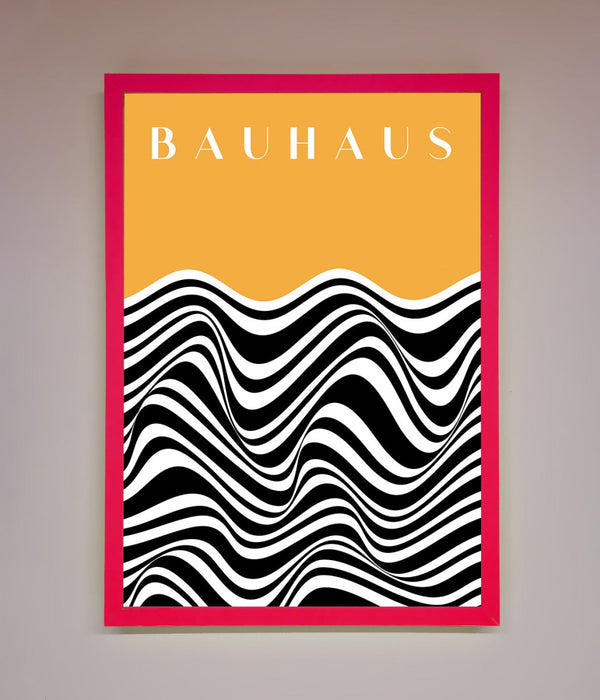 Bauhaus Yellow Framed Poster - Hi Society