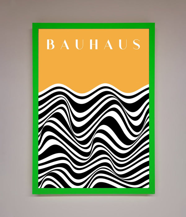 Bauhaus Yellow Framed Poster - Hi Society