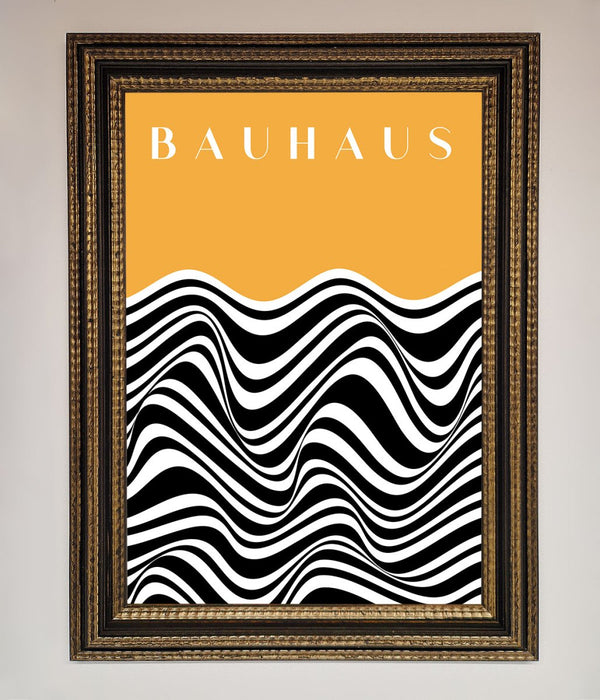 Bauhaus Yellow Framed Poster - Hi Society