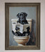 Black Lab On The Toilet Framed Poster - Hi Society