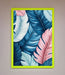 Blue And Pink Feathers Abstract Framed Print - Hi Society